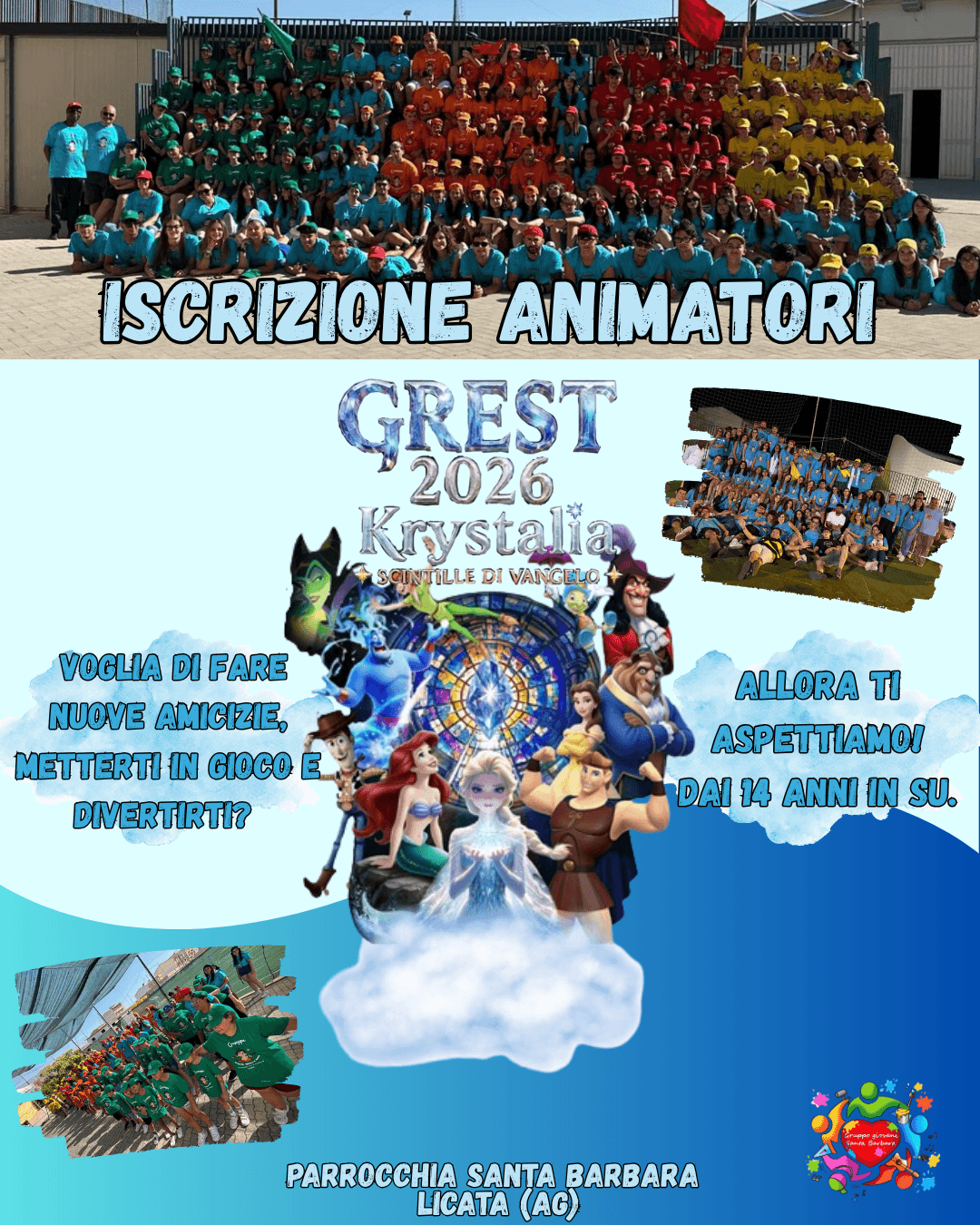 Aperte le Iscrizioni per animatori, in vista del Gr.Est 2026-Krystalia scintille di Vangelo